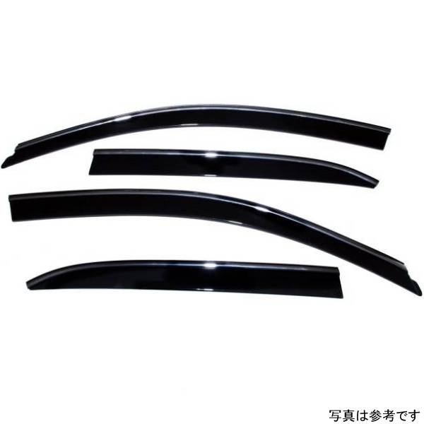 ベント バイザー ロープロファイル ディフレクター 4ピース スモーク クロームトリム付き 03年-07年 ホンダ アコード