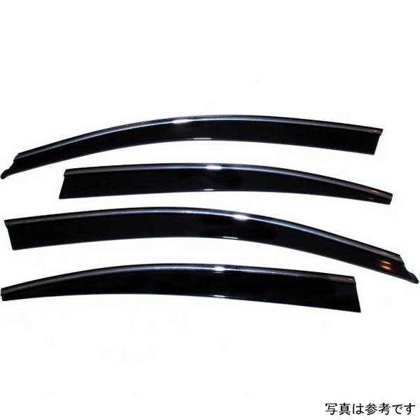 ベント バイザー ロープロファイル ディフレクター 4ピース スモーク クロームトリム付き 09年-15年 ニッサン Maxima