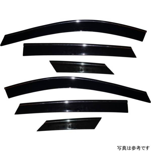 ベント バイザー ロープロファイル ディフレクター 6ピース スモーク クロームトリム付き 10年-17年 キャデラック SRX