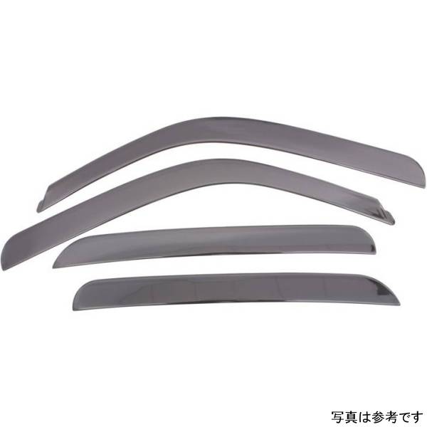 ベント バイザー ロープロファイル ディフレクター 4ピース スモーク 01年-07年 Chevy Silverado 1500 Crew Cab