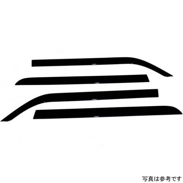 ベント バイザー ロープロファイル ディフレクター 4ピース スモーク 07年-18年 トヨタ タンドラ Double Cab