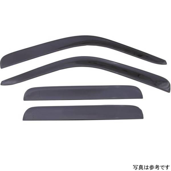 ベント バイザー ロープロファイル ディフレクター 4ピース スモーク 99年-16年 フォード F-250 Supercrew