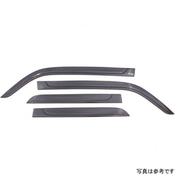 ベント バイザー ロープロファイル ディフレクター 4ピース スモーク 10年-18年 トヨタ 4Runner