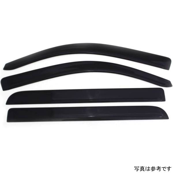 ベント バイザー ロープロファイル ディフレクター 4ピース スモーク 14年-18年 Chevy Silverado 1500 Crew Cab