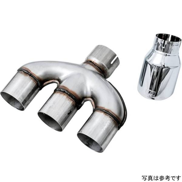 17-20 Honda Civic Si 1.5L Turbo Dual-to-Triple Tip Conversion Kit - Chrome Silver Tip