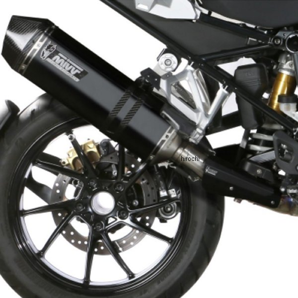 スリップオンマフラー SPEED EDGE ユーロ5承認 19年-21年 BMW R1250GS Adventure ブラックステンレス