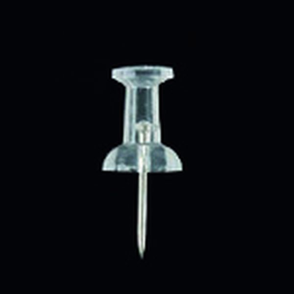 196-7775  192150)プッシュピン クリア100本入