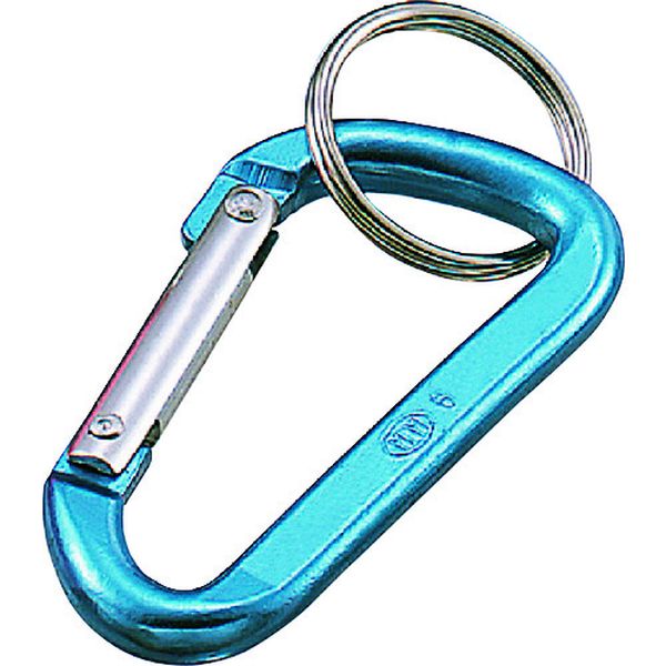 アルミカラーフック(ブルー) 線径5mm 長さ50mm