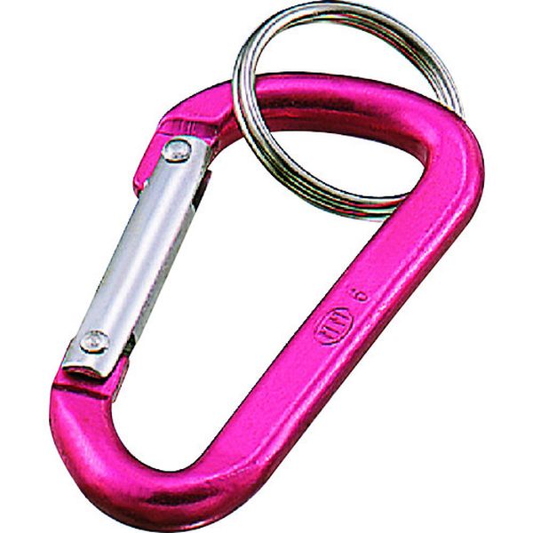 アルミカラーフック(ピンク) 線径8mm 長さ80mm
