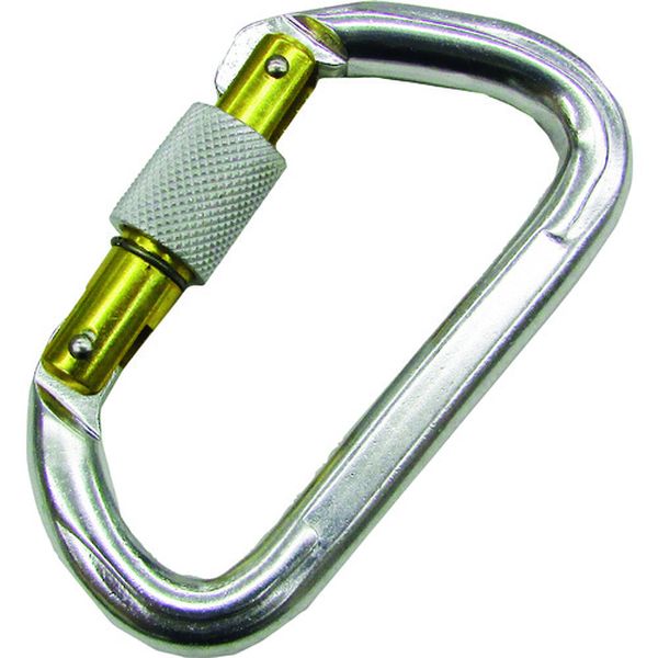 アルミカラビナ環付(シルバー) 線径12mm 長さ116mm