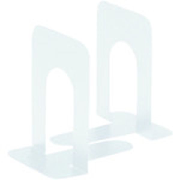 B167JMWH  864372ブックエンドM白2個/1組