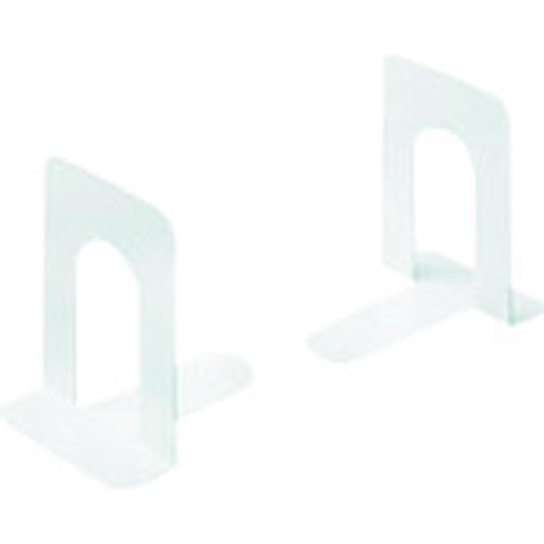 B168JLWH  864373ブックエンドL白2個/1組