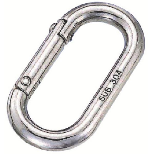 ステンレス オーバルキャッチ 線径6mm 長さ40mm