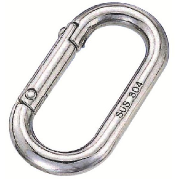 ステンレス オーバルキャッチ 線径8mm 長さ54mm