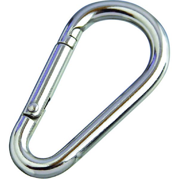 ステンレス ナス型カラビナ(環なし) 線径6mm 長さ63mm
