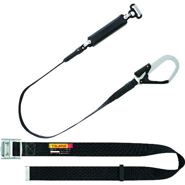 胴ベルト スチール M 黒 平ロープ A環L1セット