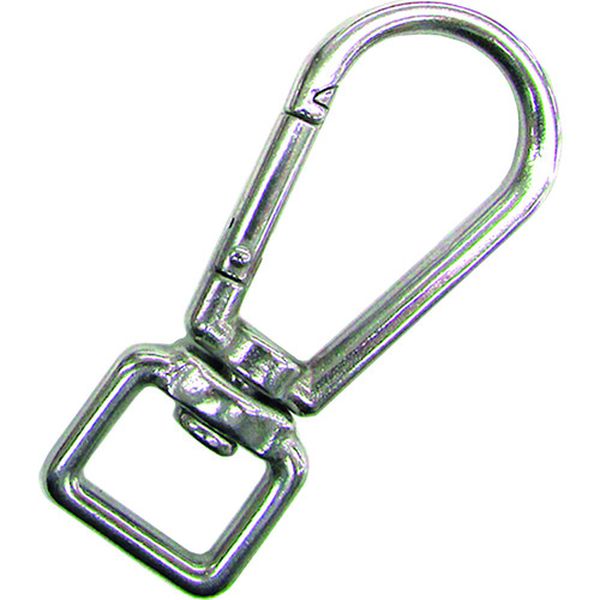 ステンレス スナップフックBL型(ベルトタイプ) 線径6mm 長さ76mm (1個入)