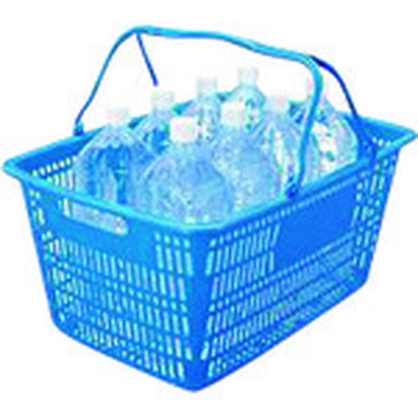 B264JBL  365220)ショップかご 30L青
