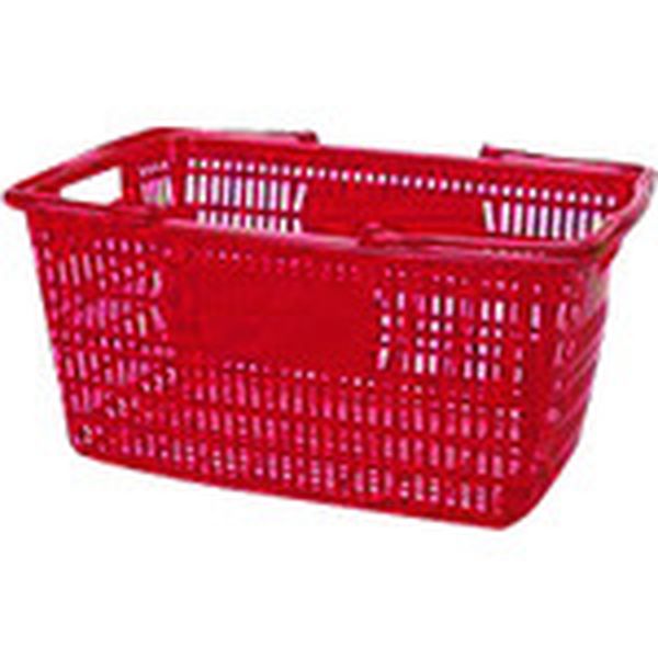 B264JRE  365219)ショップかご 30L赤