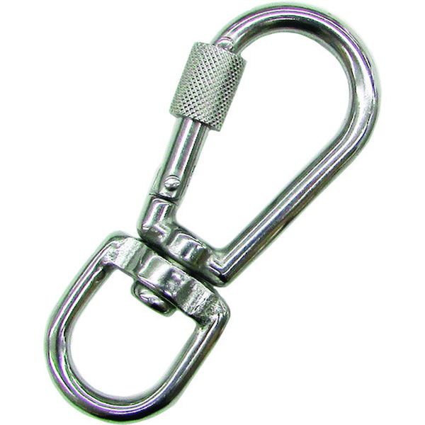 ステンレス 環付スナップフックNBL型(スイベルタイプ) 線径5mm 長さ78.5mm (1個入