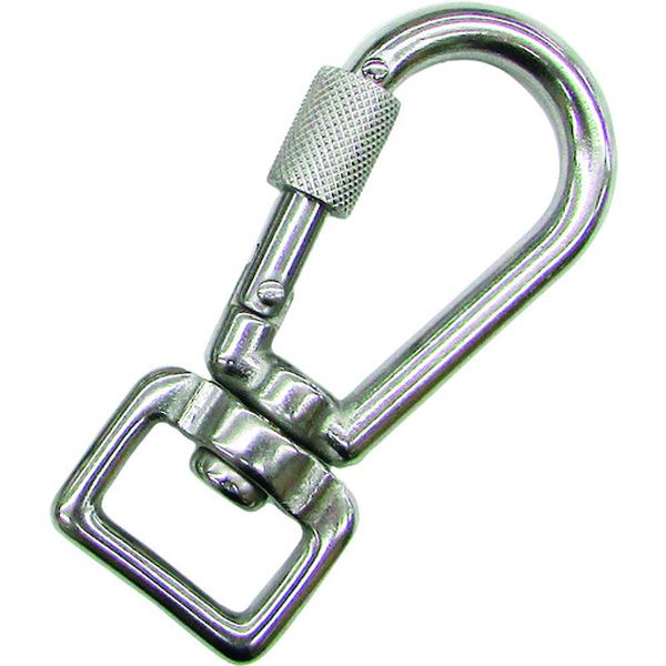 ステンレス 環付スナップフックNBL型(ベルトタイプ) 線径5mm 長さ77mm (1個入)