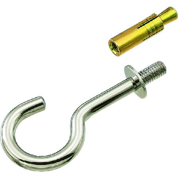 ステンレス 吊りフック(ブネジ)(カットアンカー付) 線径12mm(1個入)