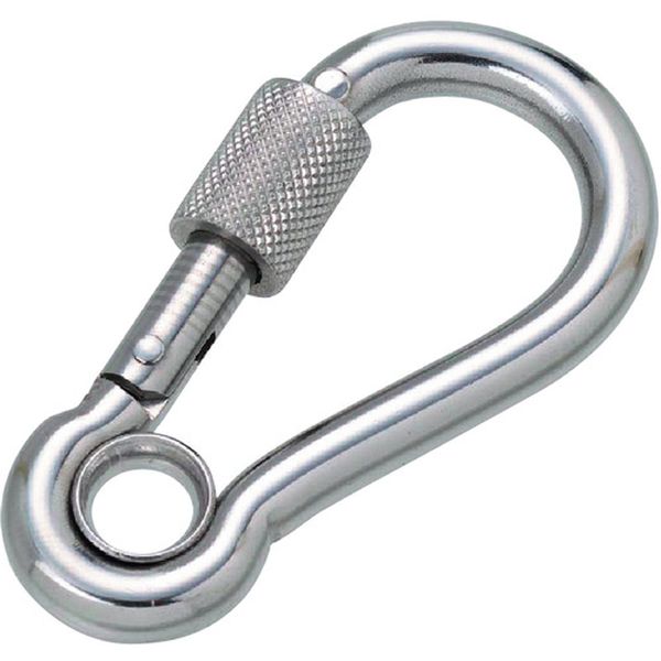 ステンレス 環付スナップフックNA型(リング付) 線径5mm 長さ53mm(1個入)