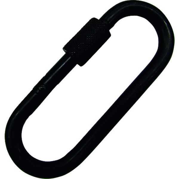 ステンレス プチカラビナ(環付) 黒色塗装 線径4mm 長さ38mm