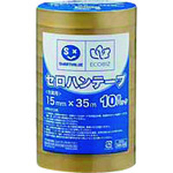 388546セロハンテープ 15mm×35m10巻