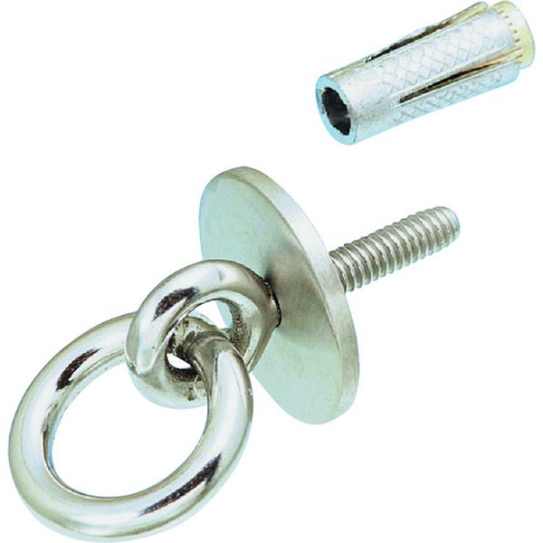 ステンレス 丸カンボルトS型(アンカープラグ付) 捻子径W-1/4