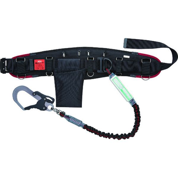 補助帯付き 胴ベルト型安全帯 5250-KR＋S1JDWK-17＋47413RF