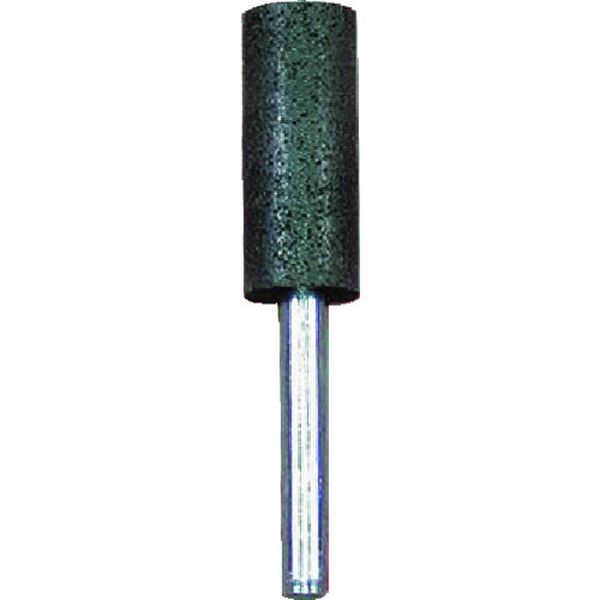 レジノイド軸付砥石 A(黒) 円筒 10x25x6 5本入り