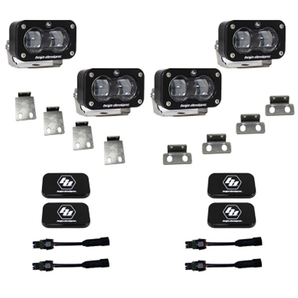 21-22 フォード  F-150 Raptor S2 SAE Dual Fog Pocket Light Kit - Clear