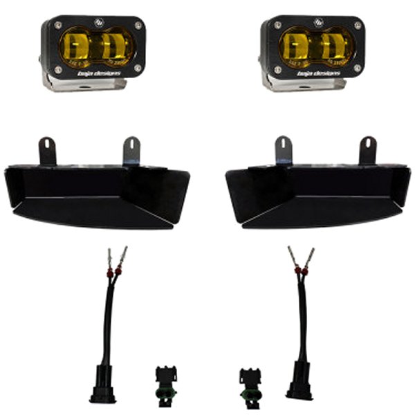 19-22 Dodge RAM 2500/3500 S2 SAE Fog Pocket Light Kit - Amber