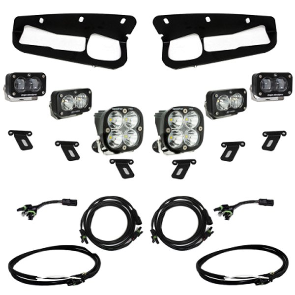 21-22 フォード  Bronco w/Steel Bumper S2 SAE Pro Fog Pocket Light Kit w/Upfitter - Clear