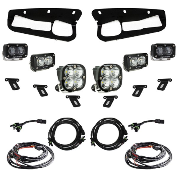 21-22 フォード  Bronco w/Steel Bumper S2 SAE Pro Fog Pocket Light Kit - Clear