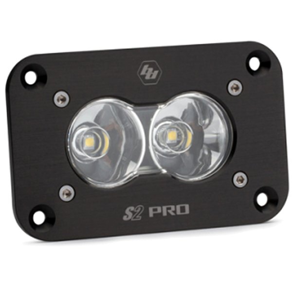 S2 Pro Work/Scene Pattern Flush Mount LED Work Light - Clear
