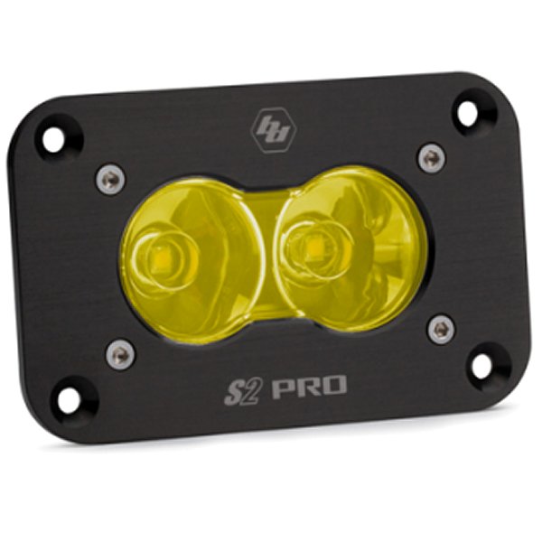 S2 Pro Flush Mount Work/Scene Pattern LED Work Light - Amber