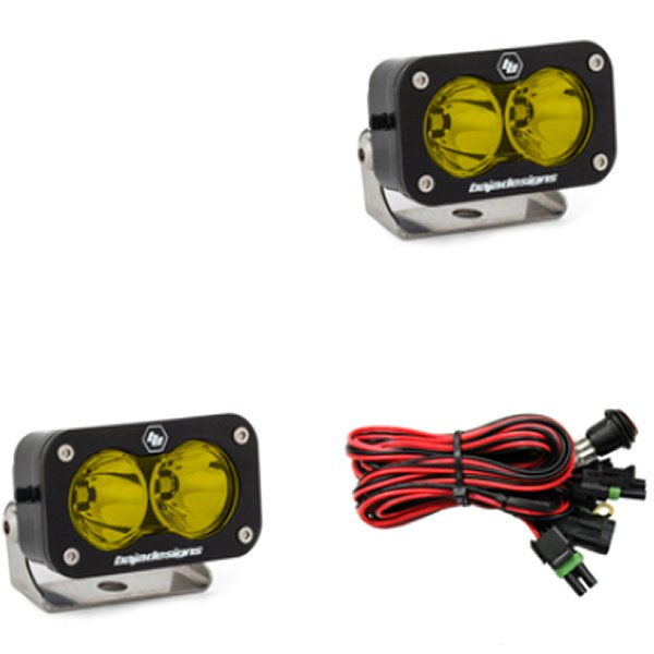 S2 Proシリーズ LED Light Pods Amber Lens Work/Scene Pattern  ペア