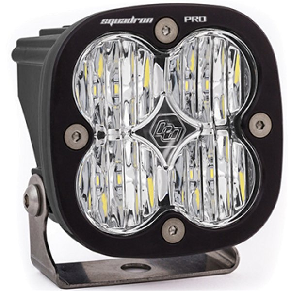 Squadron Pro Black Wide Cornering Pattern LED Light Pod - Clear