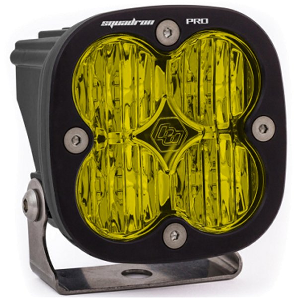 Squadron Pro Black Wide Cornering Pattern LED Light Pod - Amber