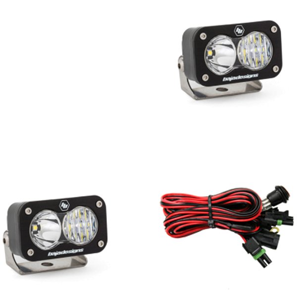 S2 Sport Driving Combo Pattern Pair LED Work Light - Clear