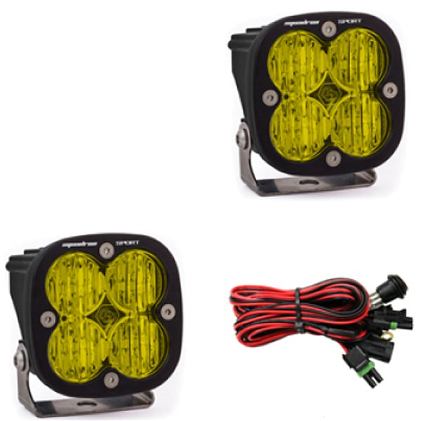 Squadron Sport Wide Cornering Pair LED Light Pods - Amber