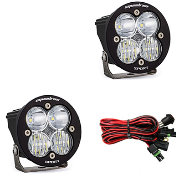 Squadron R Sport Driving/Combo Pair LED Light Pods - Clear
