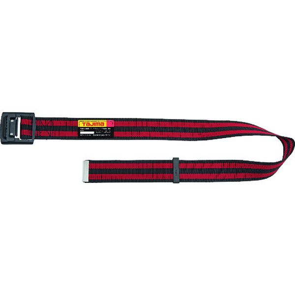 胴ベルト アルミワンフィンガーバックル M ボーダー赤