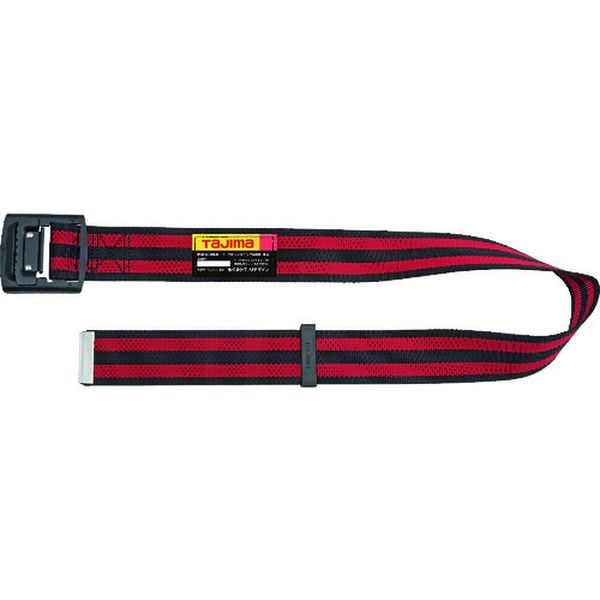 胴ベルト アルミワンフィンガーバックル S ボーダー赤