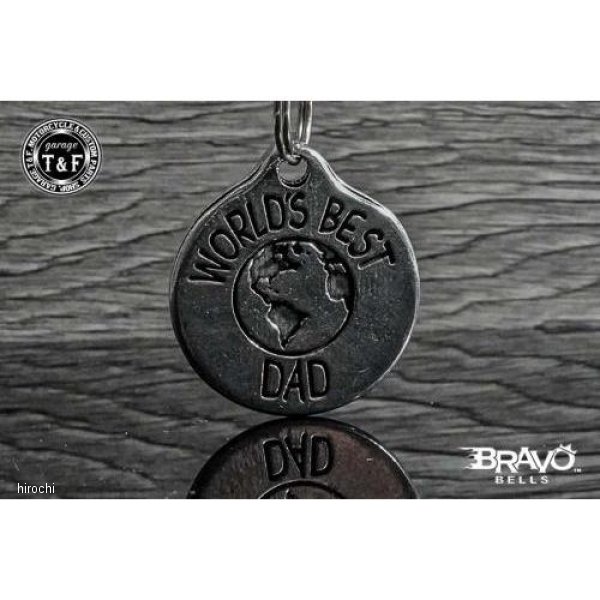 Bravo Bells(ブラボーベル) World’s Best DAD Keychain(世界一のお父さんキーホルダー)