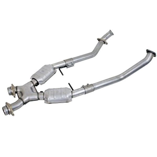 96-98 Mustang 4.6 GT High Flow X Pipe With Catalytic Converters - 2-1/2