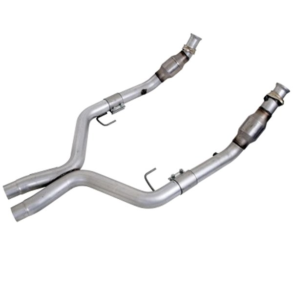 05-10 Mustang 4.6 GT High Flow X Pipe With Catalytic Converters - 2-3/4