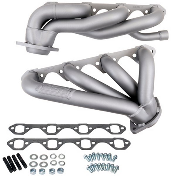 87-95 フォード  F150 Truck 5.8 351 Shorty Unequal Length Exhaust Headers - 1-5/8 Titanium Ceramic